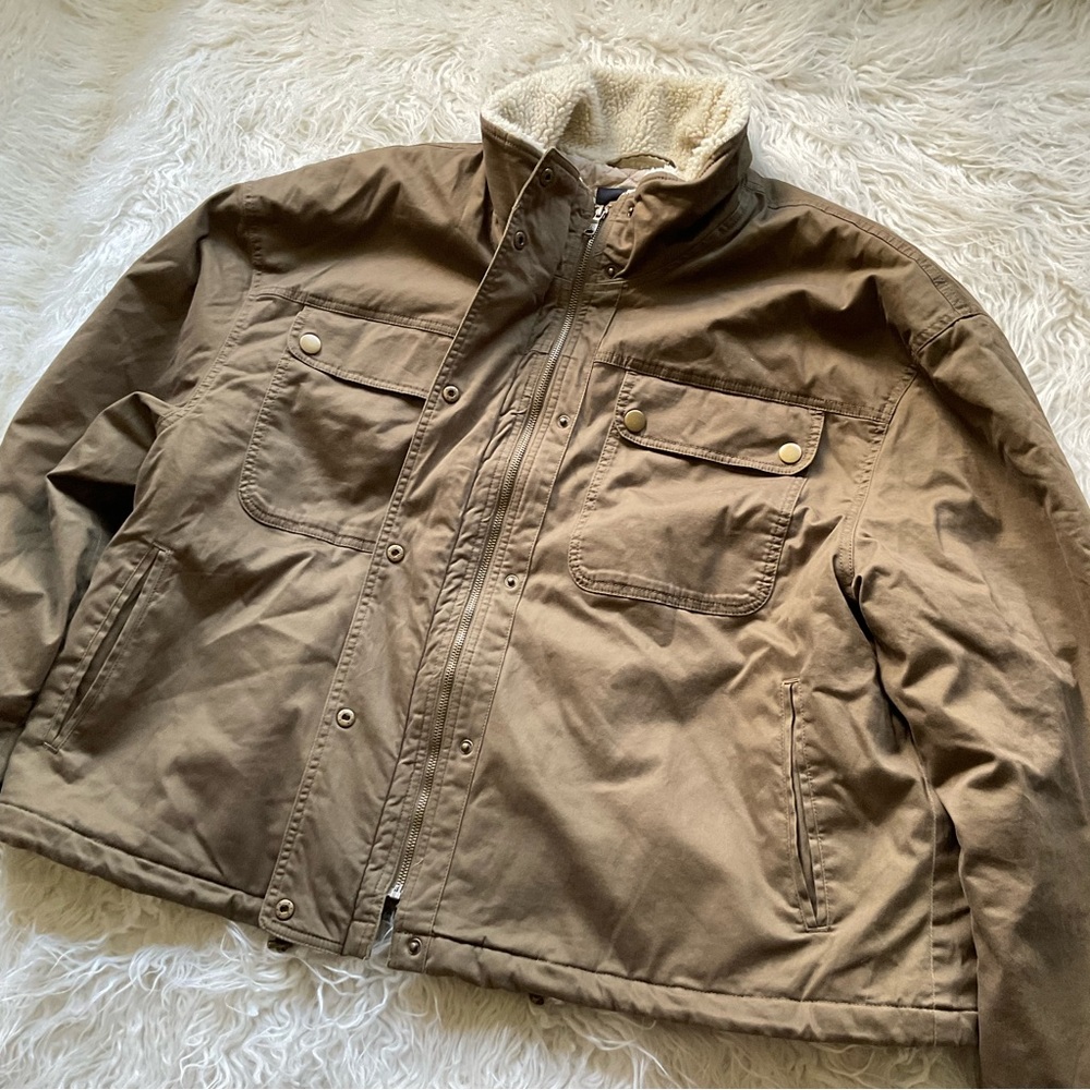 Banana Republic Olive Utility Jacket - Picture 3 of 7